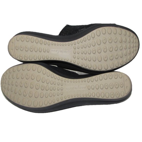 Easy Spirit Antigravity Black Sparkly Wedge Mule - Picture 6 of 8